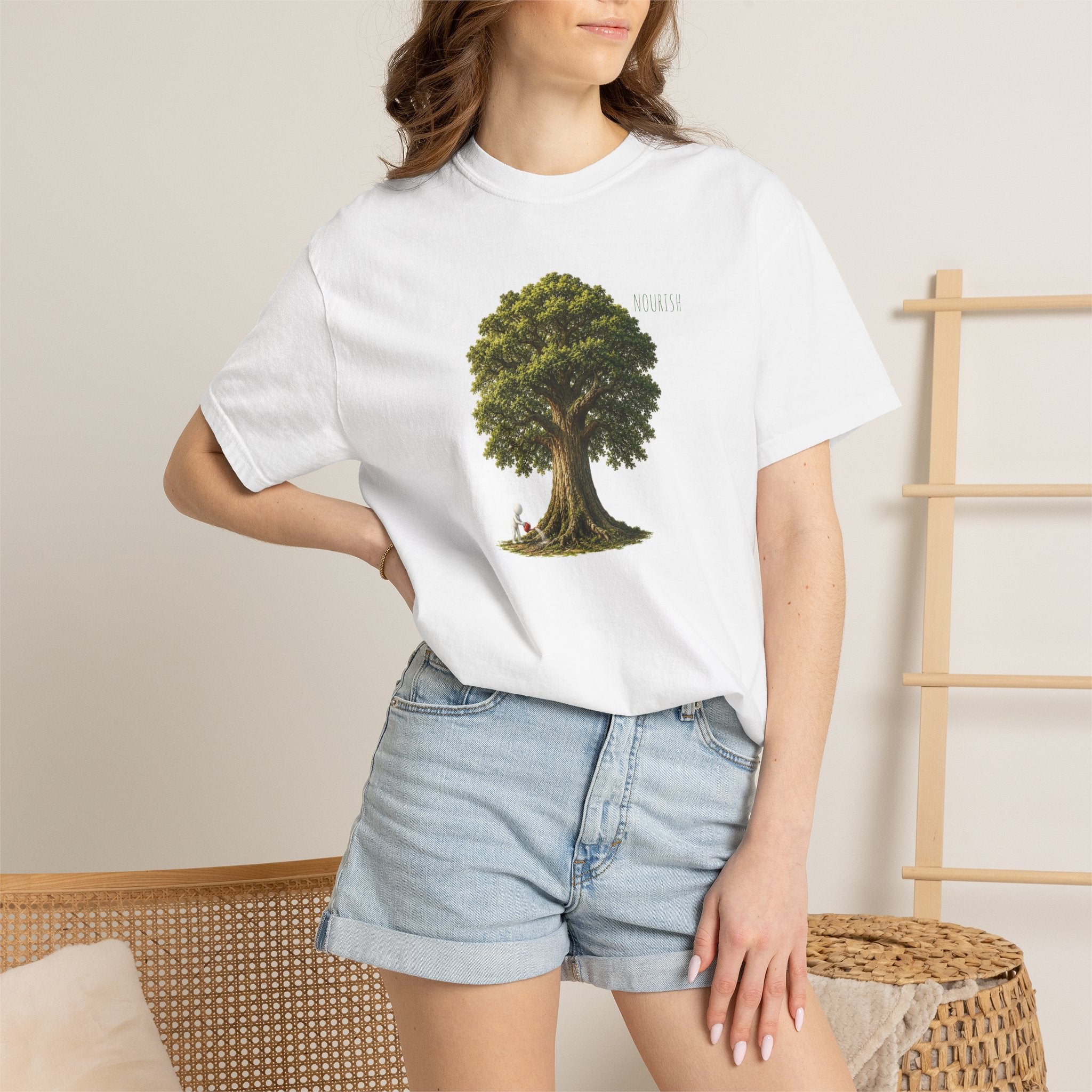 Tree of Life T‑Shirt — Vintage Illustrated Oak Tree Graphic Tee