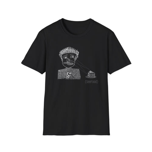 Sketchy Surreal Face T-Shirt — Abstract Line Art Illustration