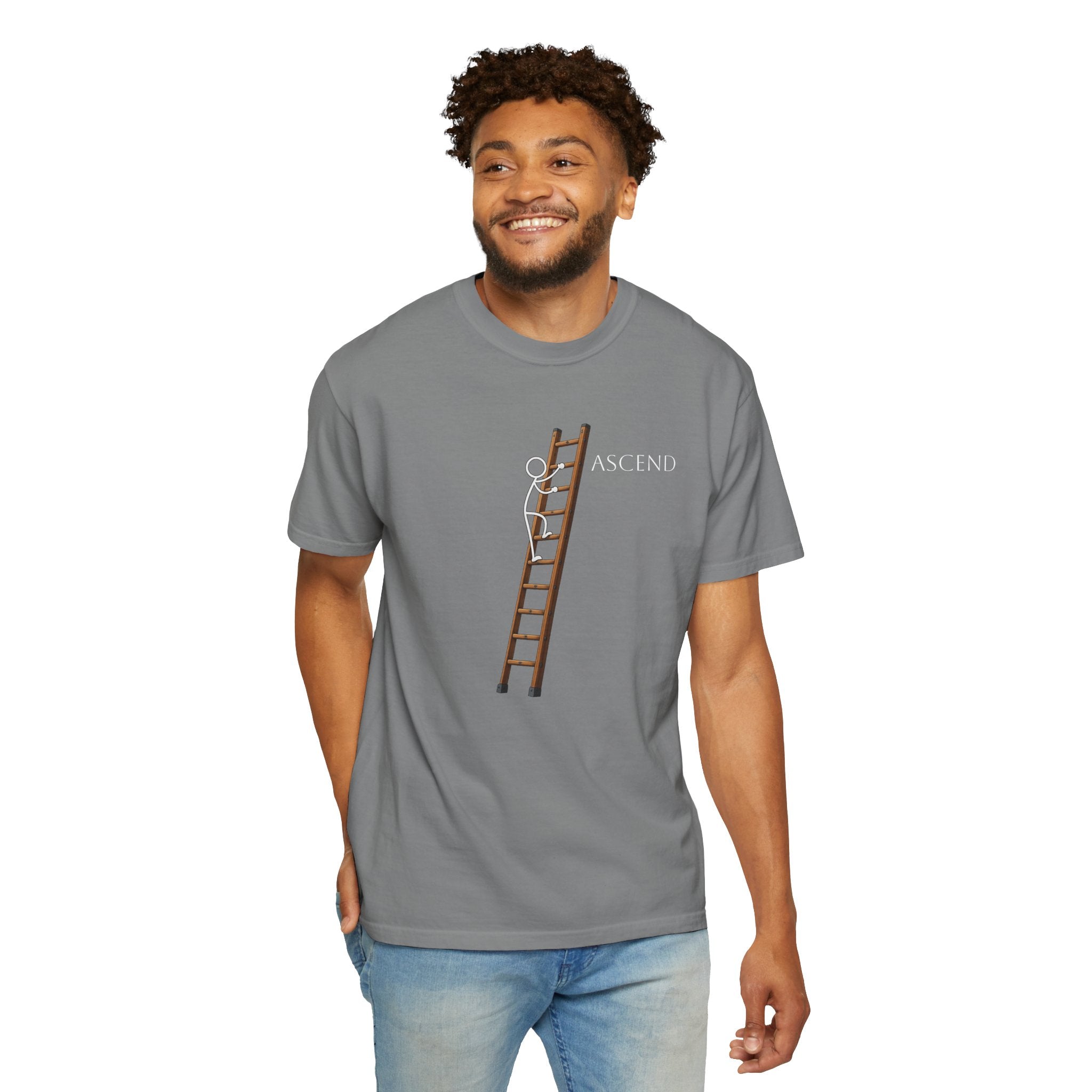 Ascend Ladder Graphic T-Shirt — Motivational Climbing Tee