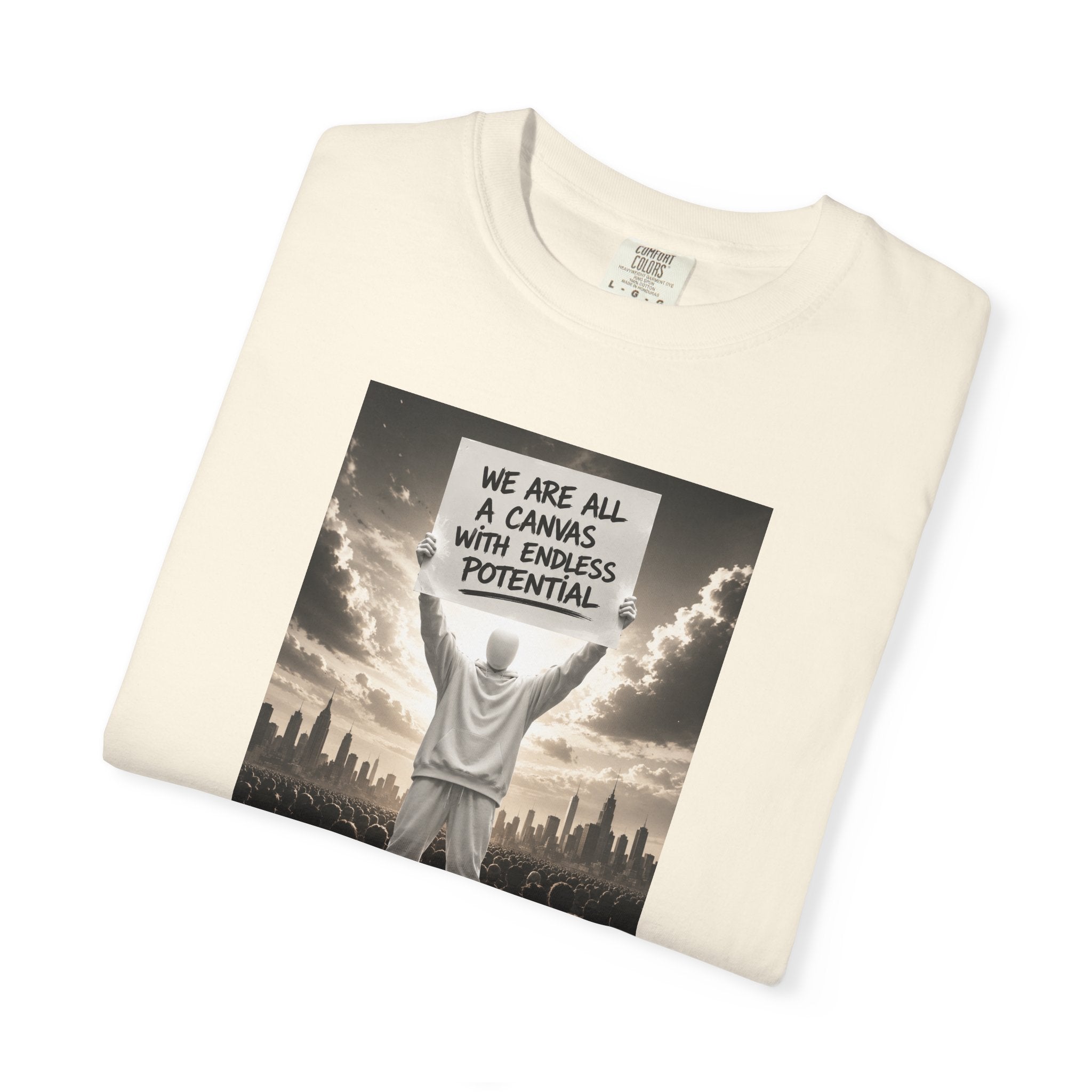 Motivational Graphic T-Shirt — "We Are All a Canvas With Endless Potential"