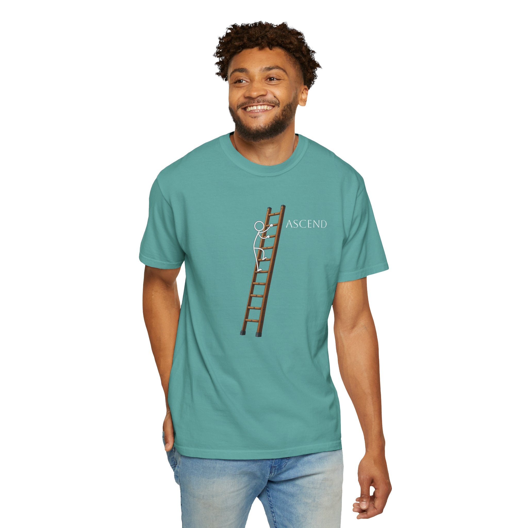 Ascend Ladder Graphic T-Shirt — Motivational Climbing Tee