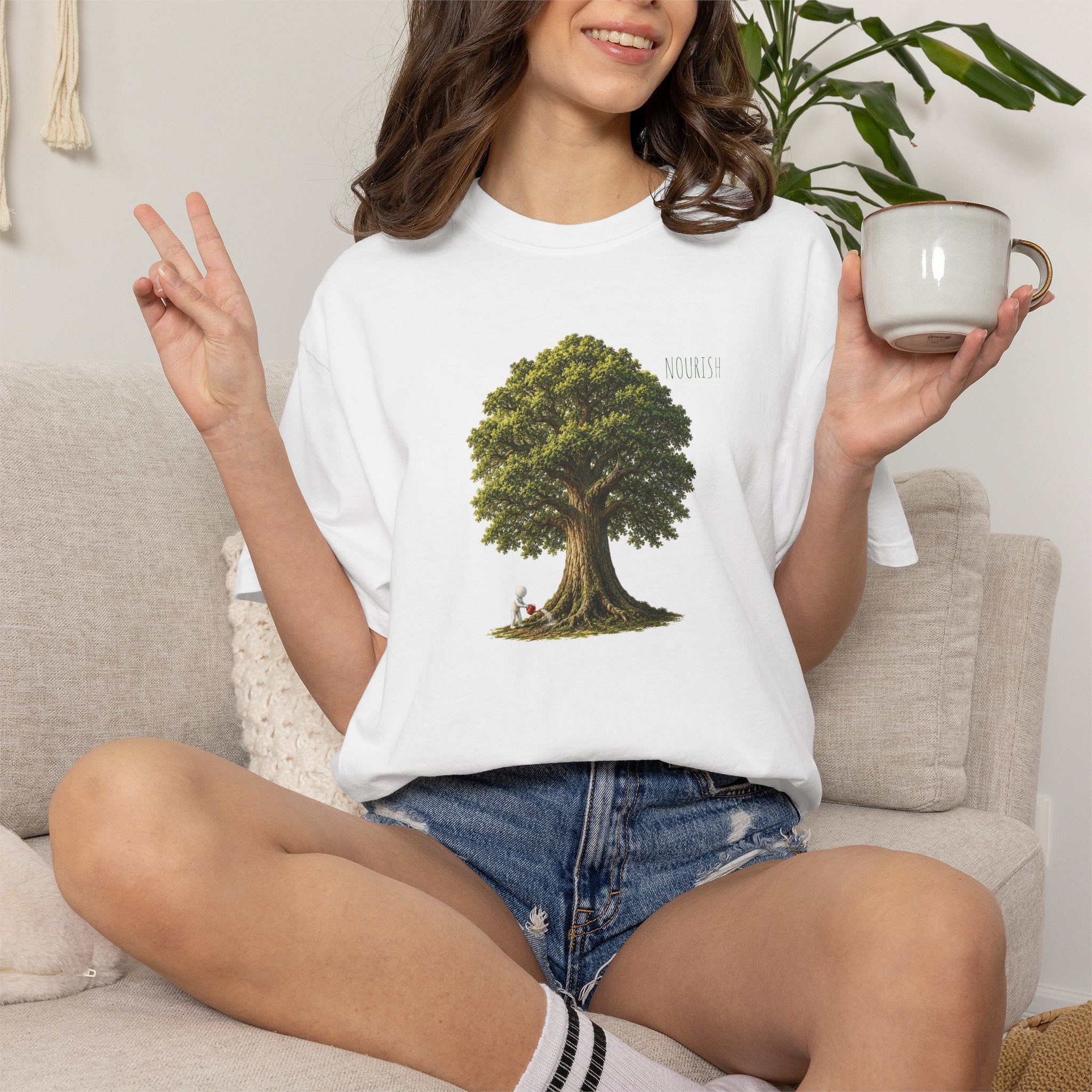 Tree of Life T‑Shirt — Vintage Illustrated Oak Tree Graphic Tee