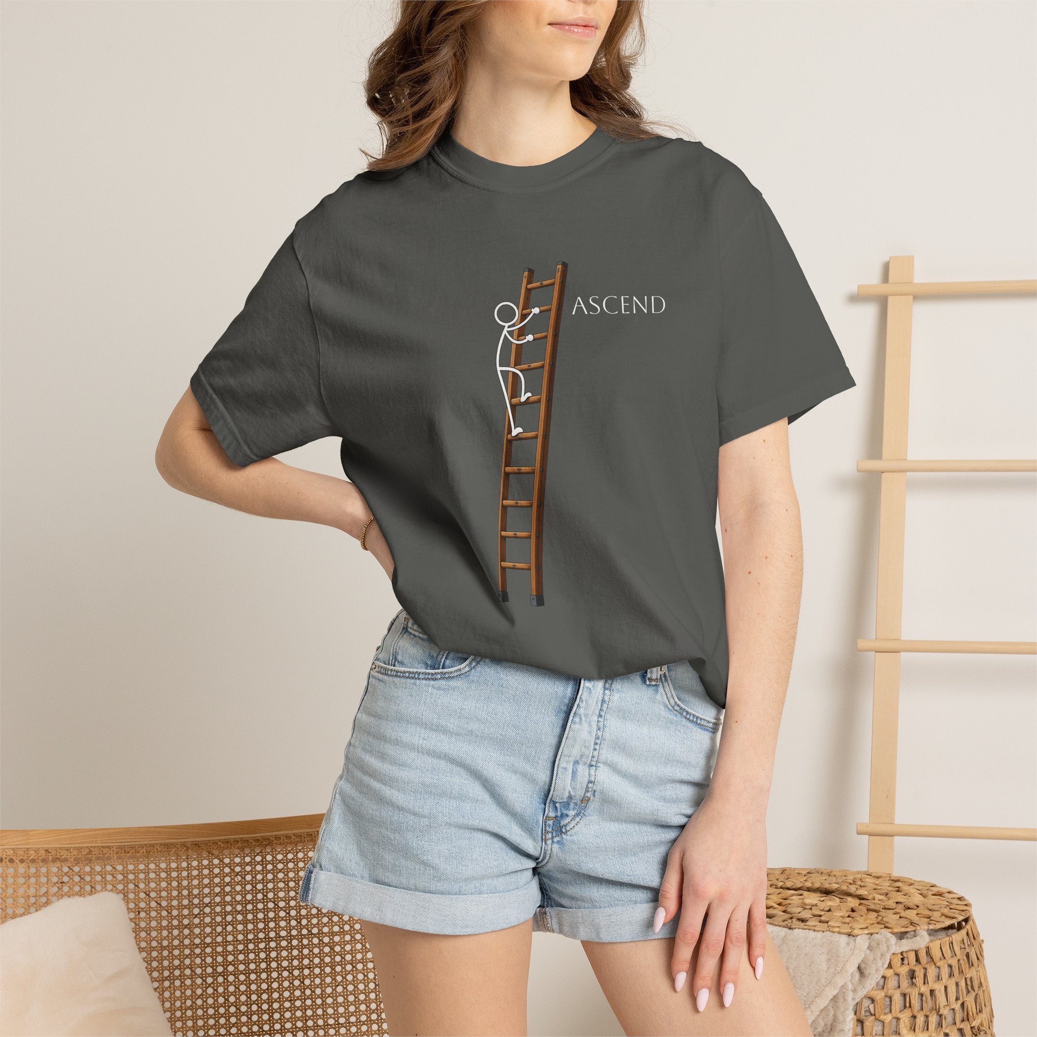 Ascend Ladder Graphic T-Shirt — Motivational Climbing Tee
