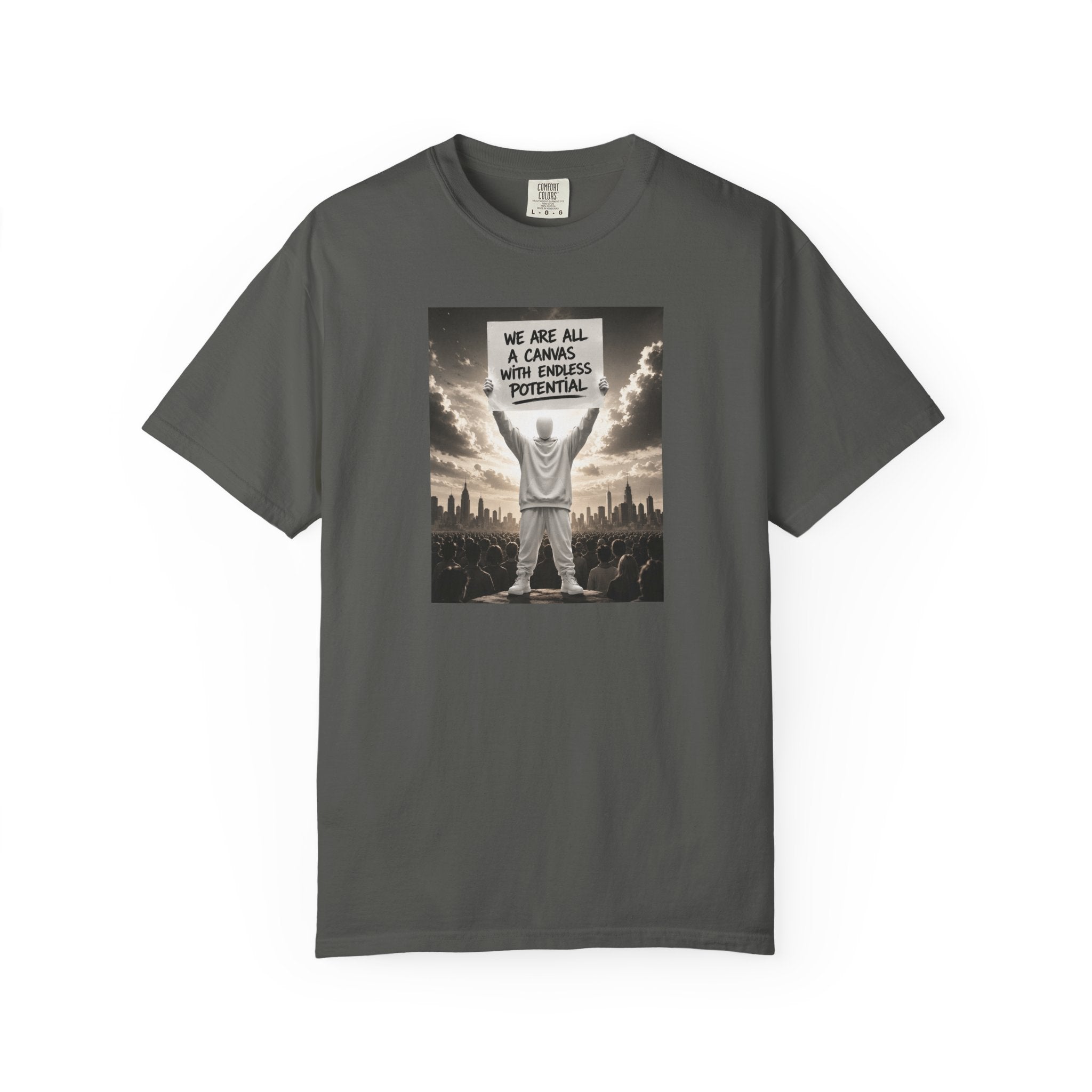 Motivational Graphic T-Shirt — "We Are All a Canvas With Endless Potential"
